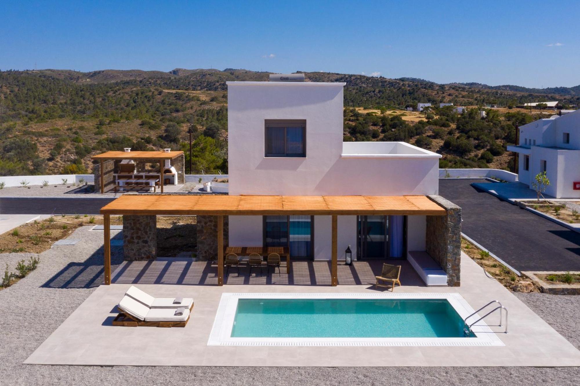 Terra D'Oro Sea View Villa With Private Pool 키오타리 객실 사진